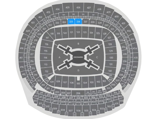Mapa de zonas y precios Riyadh Air Metropolitano (Metropolitano Stadium)